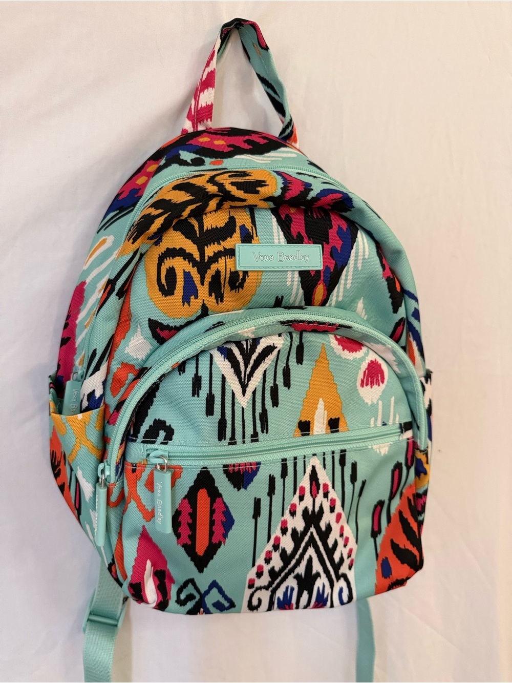 Vera Bradley Lighten Up Backpack Aqua Multicolor Travel Bag